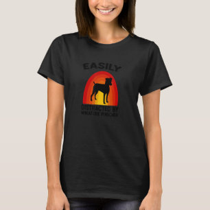 Camiseta Distraído Fácilmente Por Pinscher Miniatura