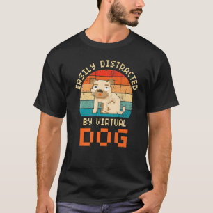 Camiseta Distraído Fácilmente Por Un Divertido mascota Digi