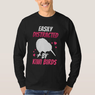 Camiseta Distraído por el pájaro kiwi Pájaro kiwi de Nueva