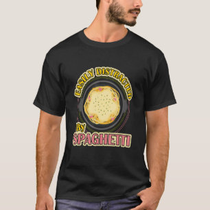 Camiseta Distraído Por Spaghetti Comida Italiana Chef Pasta