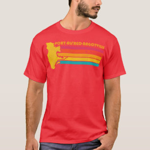 Camiseta Distres de vintage de PortAlfredBagotville Quebec