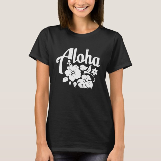 Camiseta Distressed Aloha Hawaii from the island (Anverso)