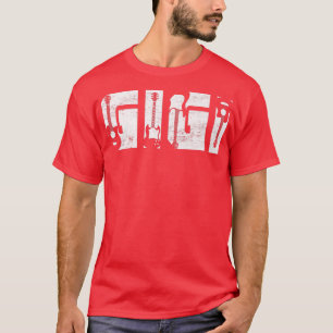 Camiseta Distressed Best Gigi Ever Guitar Lover Guitarist18