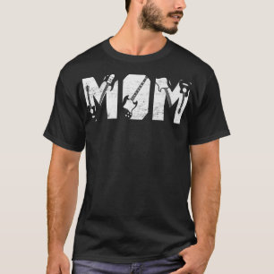 Camiseta Distressed Best Mom Ever Guitar Lover Guitarist211