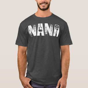 Camiseta Distressed Best Nana Ever Guitar Lover Guitarist22