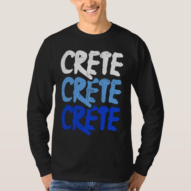 Camiseta Distressed Crete Greece  Greek Island Crete (Anverso)