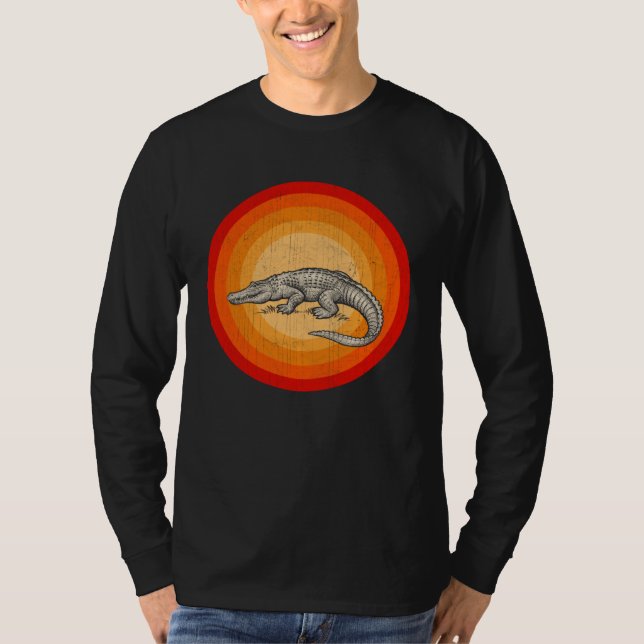 Camiseta Distressed Crocodiles  Retro Style (Anverso)