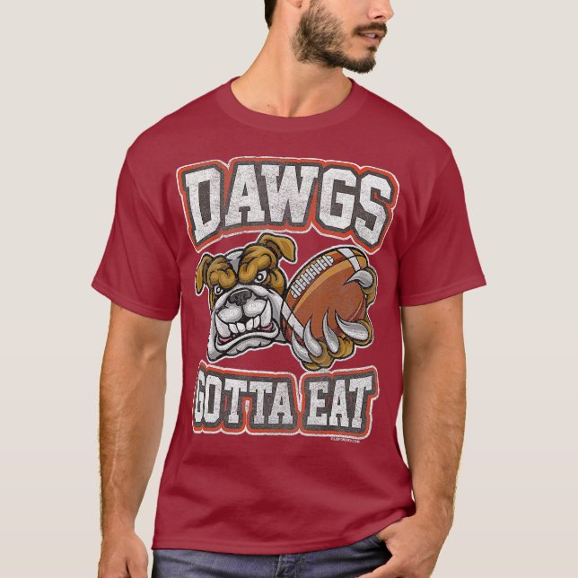 Camiseta Distressed Dawgs Gotta Eat CLE Shirt (Anverso)