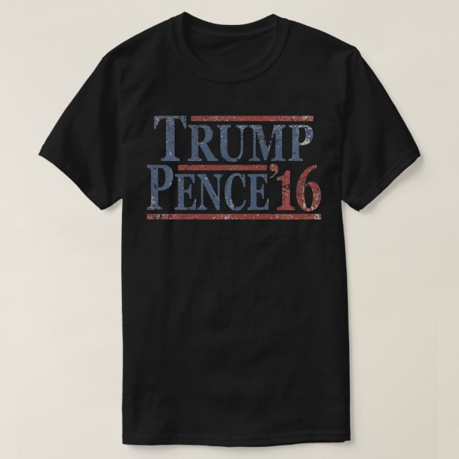 Camiseta Distressed Donald Trump Mike Pence 2016 Pullover  (Diseño del anverso)