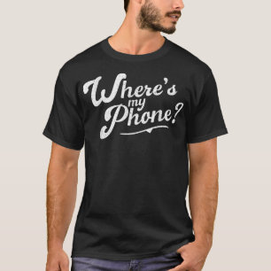 Camiseta Distressed Funny Friends Tee, Where's My Phone