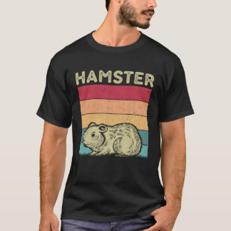Camiseta Distressed Hamster  Boys Girls Retro Style Hamster