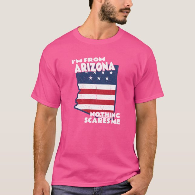 Camiseta Distressed Im From Arizona Home State AZ Nothing S (Anverso)