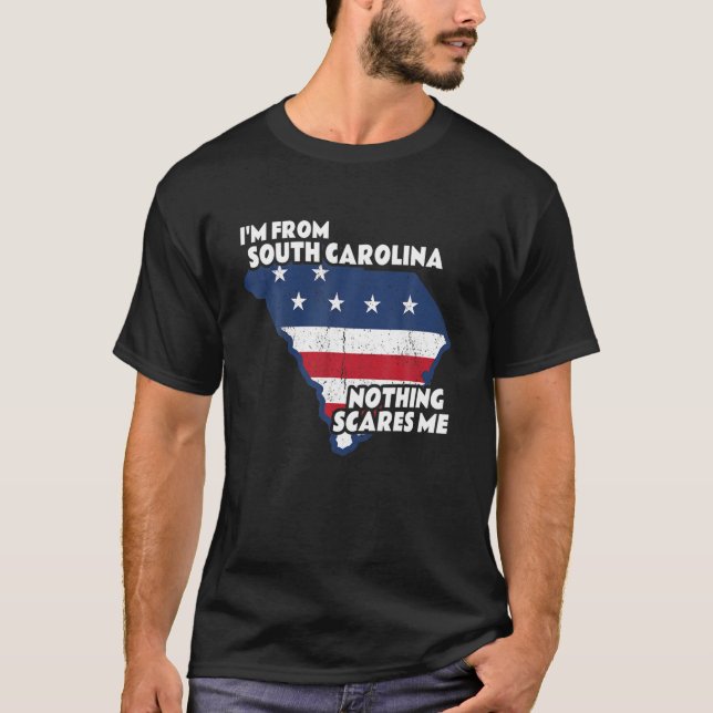 Camiseta Distressed I'm From South Carolina State Nothing S (Anverso)