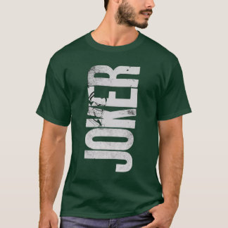 Camiseta Distressed JOKER Graphic Dark Green T-Shirt