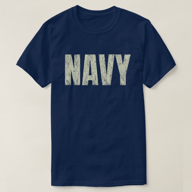 Camiseta Distressed Navy (Diseño del anverso)