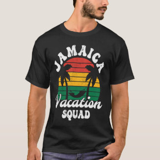 Camiseta Distressed Retro Jamaica Vacation Squad Caribbean 