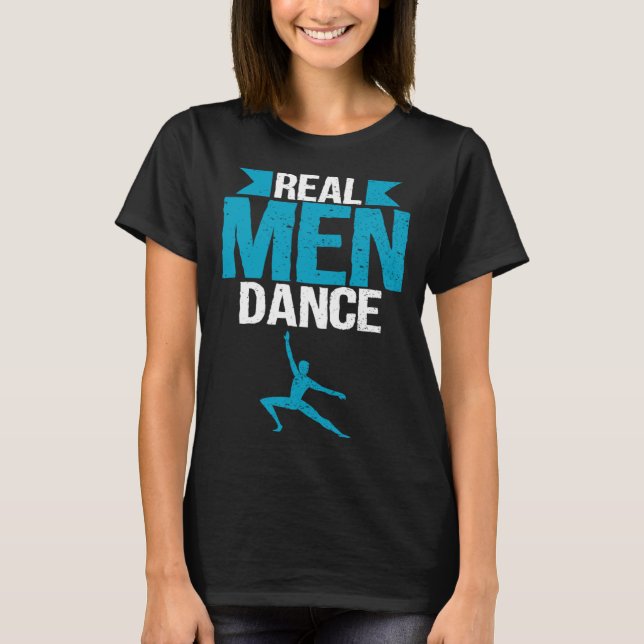 Camiseta Distressed Retro Vintage Male Ballet Dancer (Anverso)