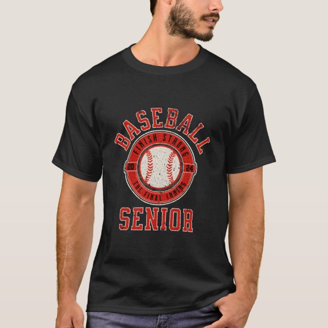 Camiseta Distressed Senior Baseball Mom Baseball Senior 202 (Anverso)