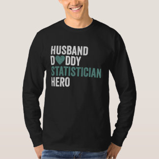Camiseta Distressed Statistician  Husband Daddy Statisticia
