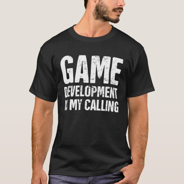 Camiseta Distressed  Video Game Developer Indie Game Develo (Anverso)