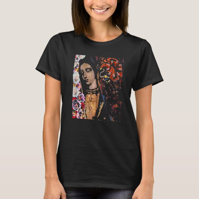 Camiseta Distresses Bong Bones Guadalupana Roseate Aztec Ea (Anverso)