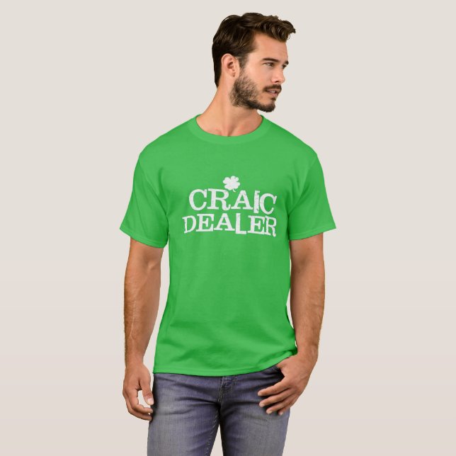 Camiseta distribuidor autorizado divertido de Craic de la (Anverso completo)