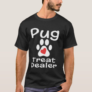 Camiseta Distribuidor de golosinas para Pug Huella de garra