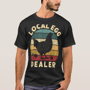 Camiseta Distribuidor de huevos locales vintage retro Huevo