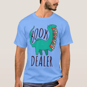 Camiseta Distribuidor de libros, lectura de dinosaurios