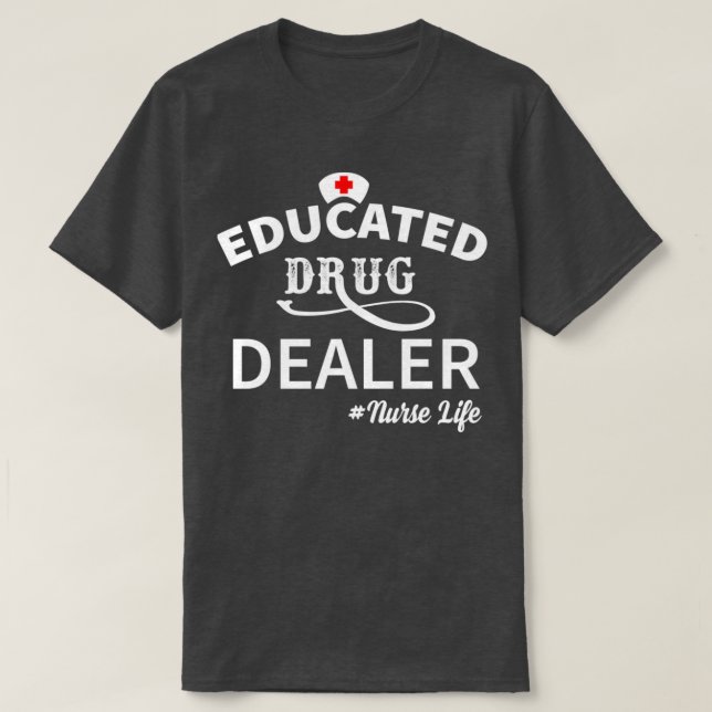 Camiseta Distribuidor de medicamentos educado 5 (Diseño del anverso)