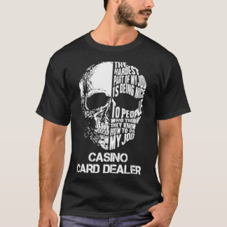 Camiseta Distribuidor de tarjetas de casino