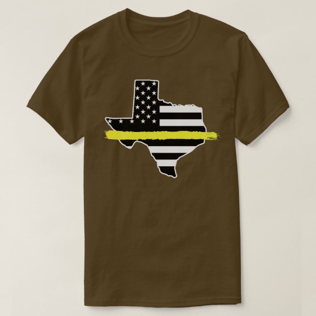 Camiseta Distribuidor de Texas 911, expedidores de emergenc (Diseño del anverso)