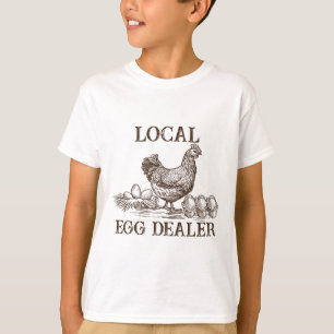 Camiseta Distribuidor Local de Huevos Gallina Retro Diverti