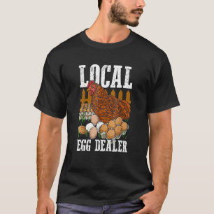 Camiseta Distribuidor local de huevos granja animal granjer