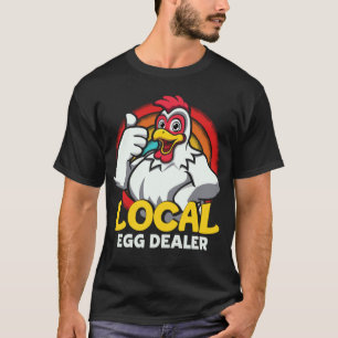 Camiseta Distribuidor local de huevos granja de pollos Gr