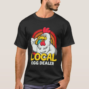 Camiseta Distribuidor local de huevos Granja de pollos Gr
