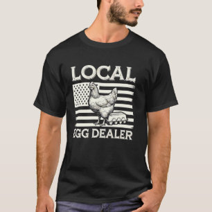 Camiseta Distribuidor local de huevos Granjero de pollos Gr