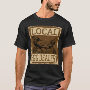 Camiseta Distribuidor local de huevos Pollo blanqueado Gran