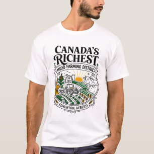 Camiseta Distrito de Agricultura Mixta Más Rico de Canadá E