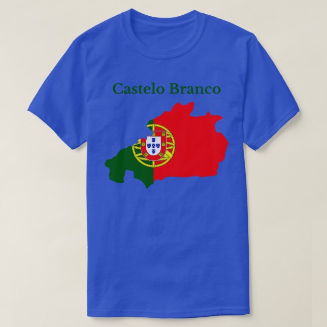 Camiseta Distrito de Castelo Branco Portugal (Diseño del anverso)