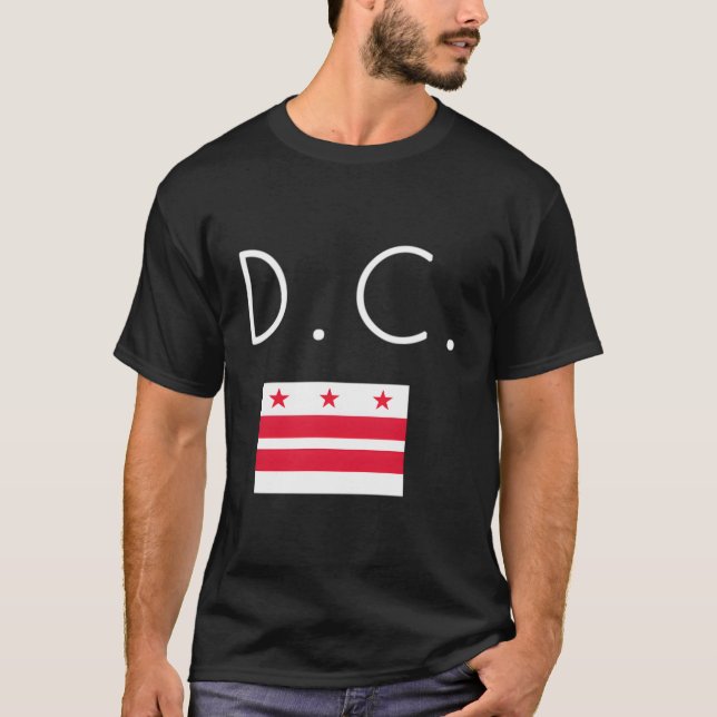 Camiseta Distrito De Dc Washington De Columbia (Anverso)