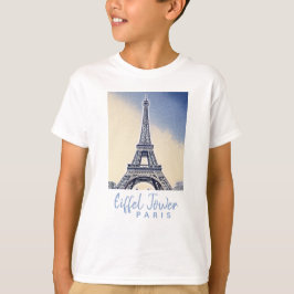 Camiseta Distrito de la Torre Eiffel París Francia