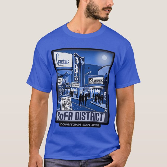 Camiseta Distrito SoFA San Jose Activo de los 90 (Anverso)