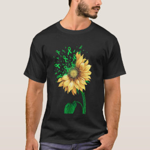 Camiseta Distrofia muscular Conciencia Cinta Verde Girasol