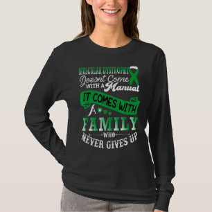 Camiseta Distrofia muscular Conciencia Familia Apoyo Verde