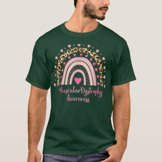 Camiseta Distrofia muscular Conciencia Leopardo Cardíaco Ro