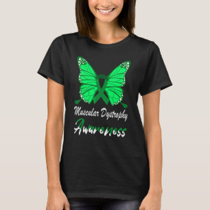 Camiseta Distrofia muscular Conciencia Mariposa Cinta Verde