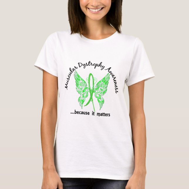 Camiseta Distrofia muscular de la mariposa 6,1 del tatuaje (Anverso)