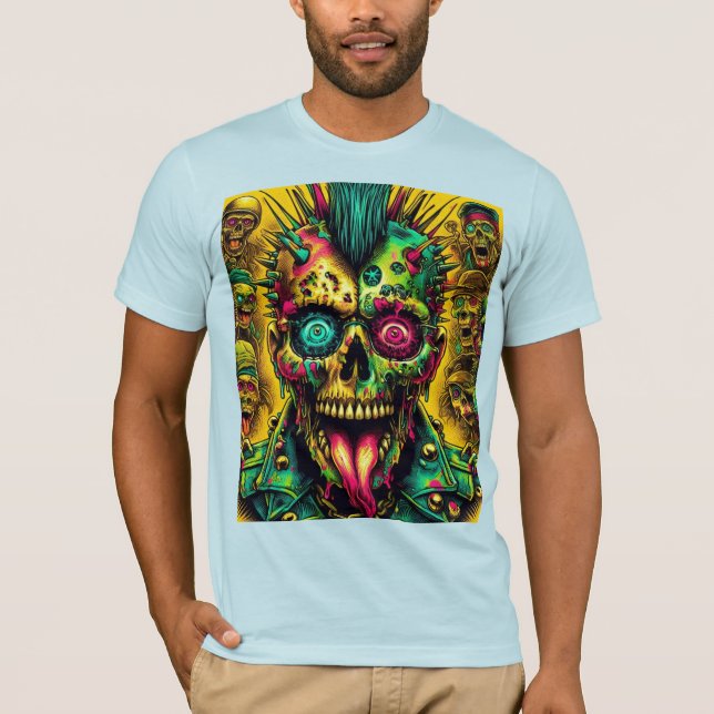 Camiseta Disturbio Punk Zombie (Anverso)