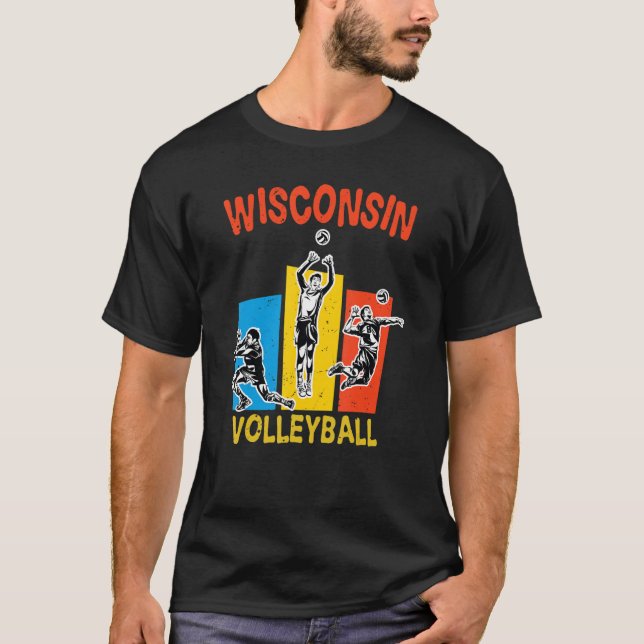 Camiseta Disturbios de Vóley Clásicos de Wisconsin (Anverso)
